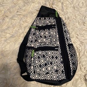 Thrityone navy, sling, backpack